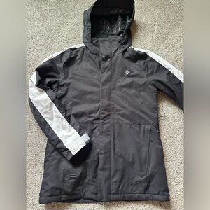 Volcom Men's Black and White Ski Jacket
